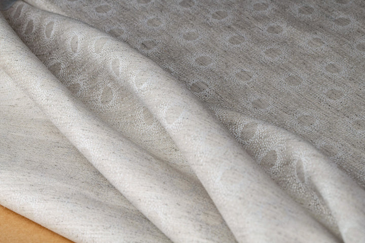 Pebble Jacquard Hemp Fabric | Natural | Organic | 145gsm | 147cm Wide