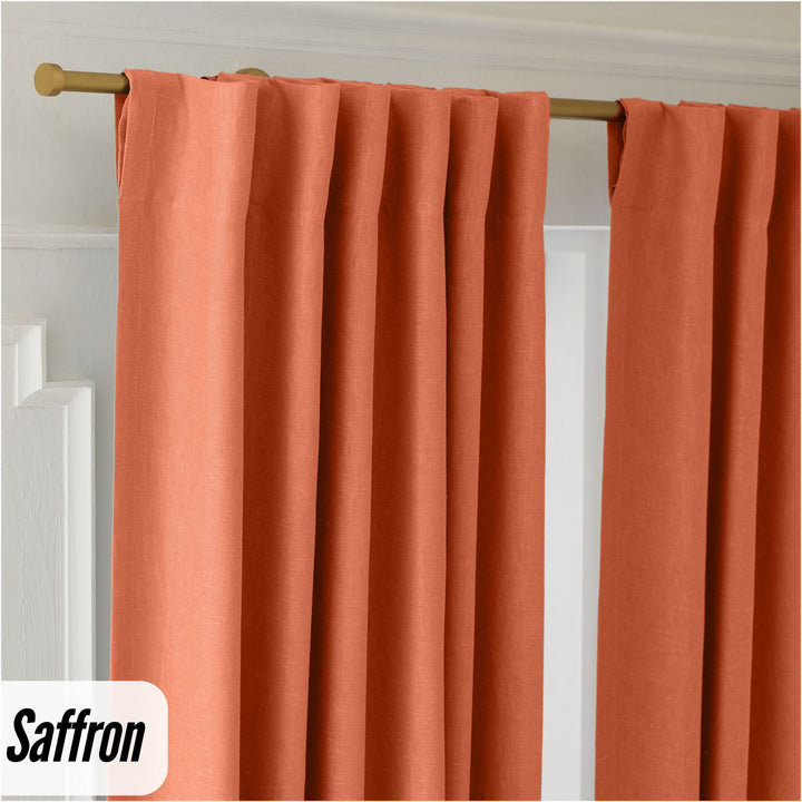 Organic Hemp Curtains - Blackout & Light Filtering | GOTS Certified | Single or Pair