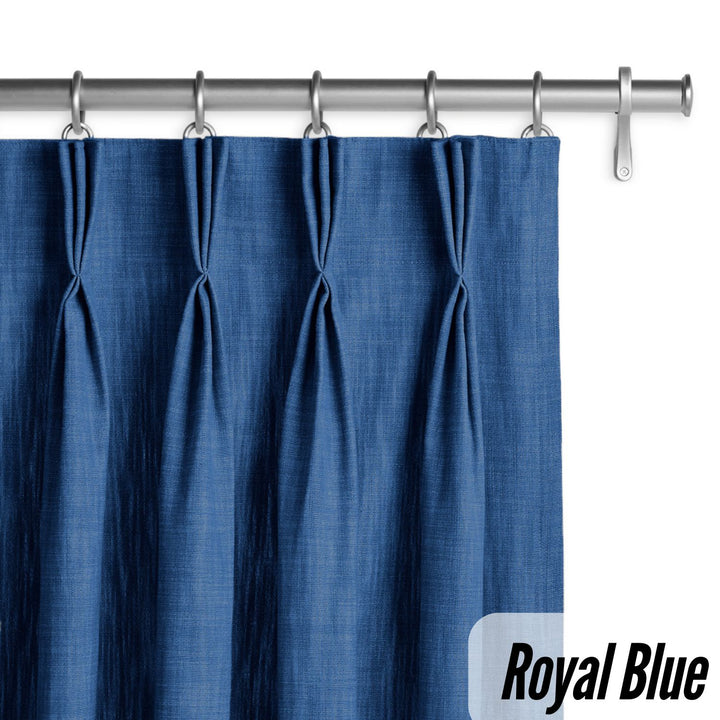 Organic Hemp Curtains with Blackout/Light Filtering Liner - Triple Pinch Pleat, Standard & Custom Sizes