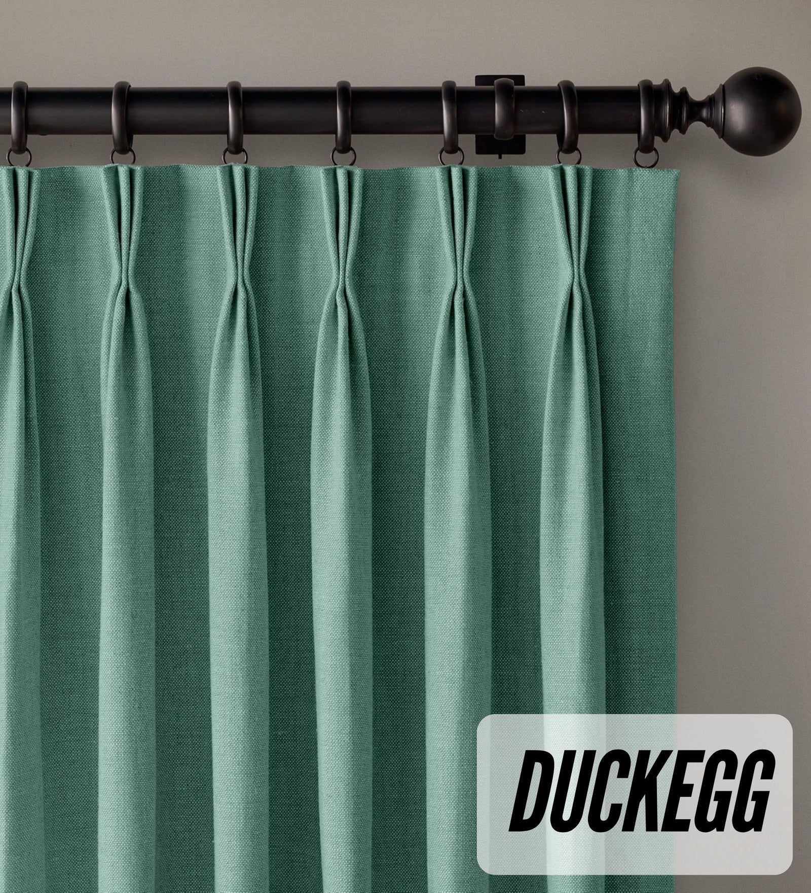 Organic Cotton Curtains | Triple Pinch Pleated | Standard & Made to Measure | Thermal Blackout