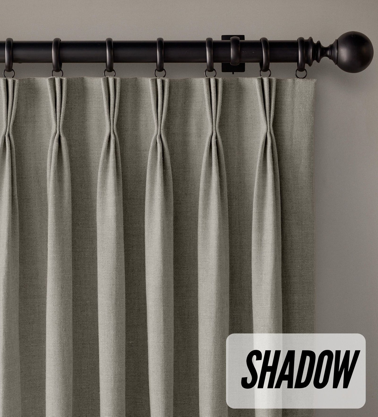 Organic Cotton Curtains | Triple Pinch Pleated | Standard & Made to Measure | Thermal Blackout
