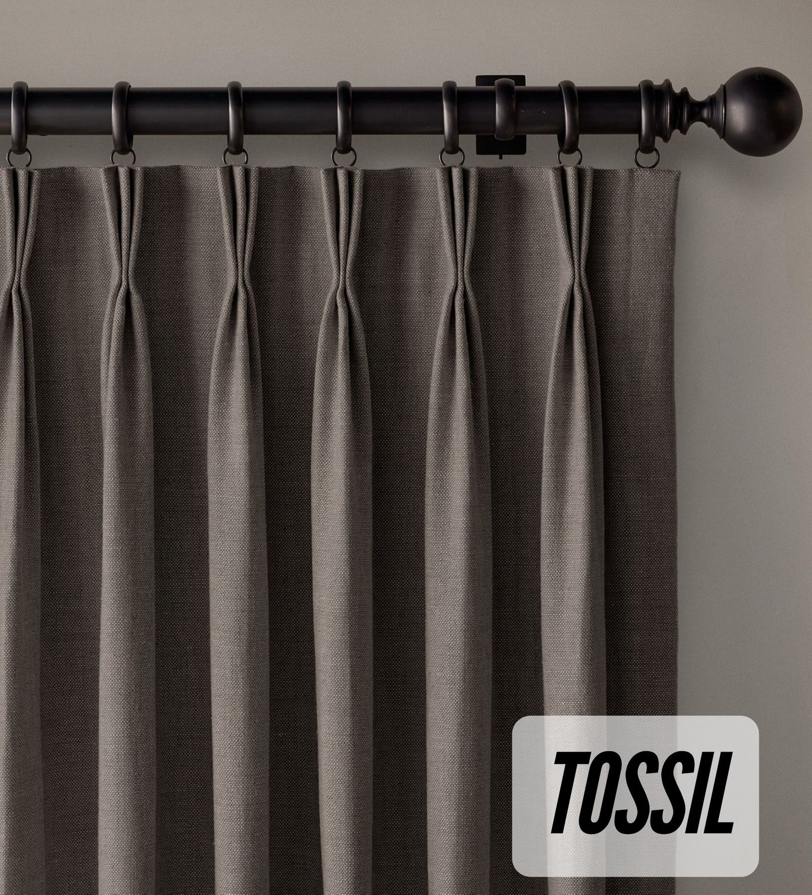Organic Cotton Curtains | Triple Pinch Pleated | Standard & Made to Measure | Thermal Blackout