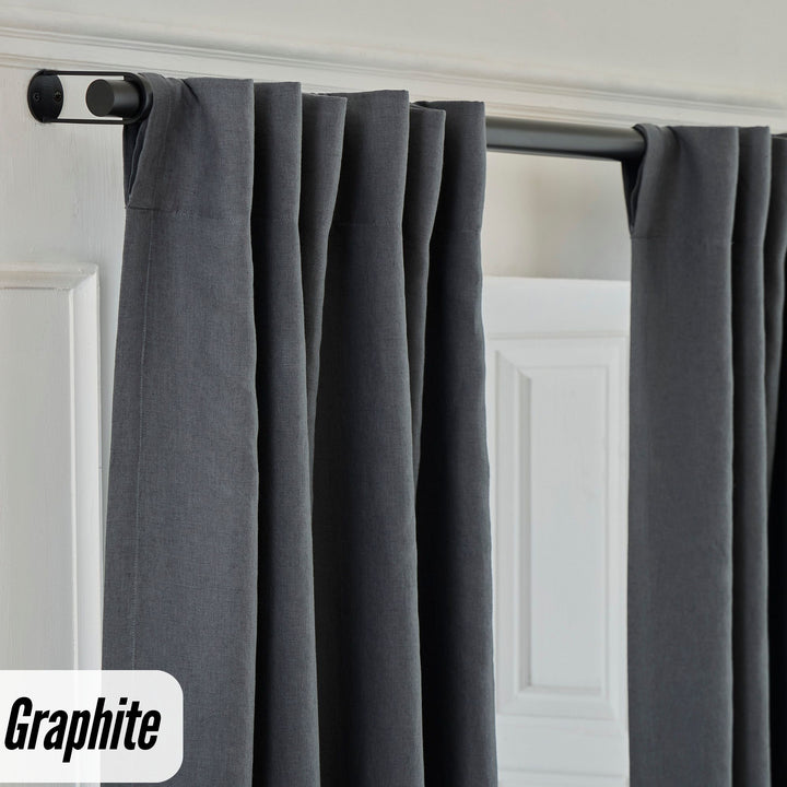 Organic Hemp Curtains - Blackout & Light Filtering | GOTS Certified | Single or Pair