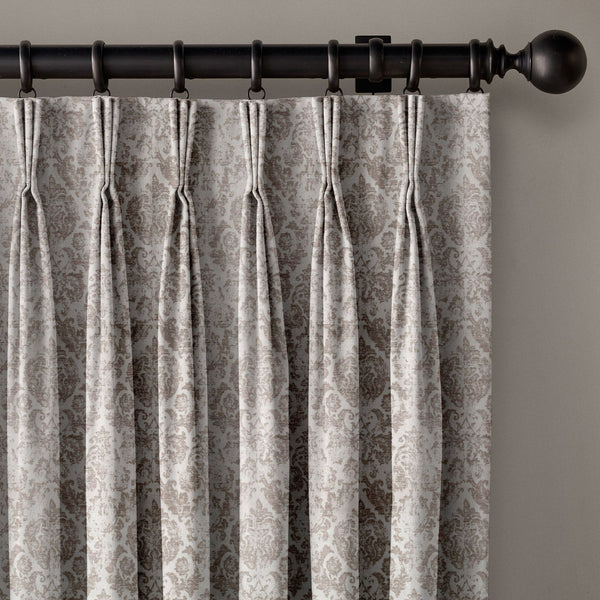 Jacquard Damask Linen Blend Curtains | 5 Colours | Pinch & Euro Pleats | Made-to-Measure
