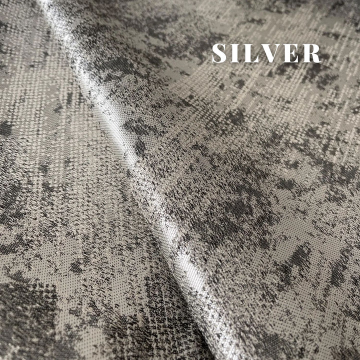 Textured Luxury Abstract Jacquard Cotton Curtains - Light Filtering or Blackout Window Drapes