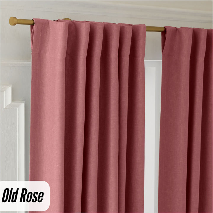 Organic Hemp Curtains - Blackout & Light Filtering | GOTS Certified | Single or Pair