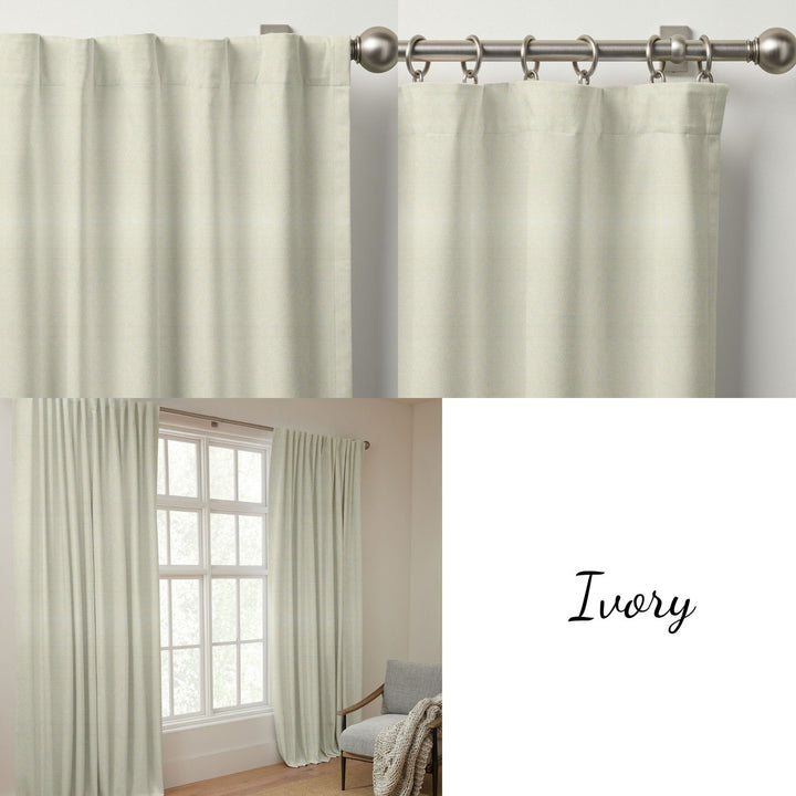 Modern Geometric Triangle Organic Cotton Curtains - Light Filtering & Blackout Options