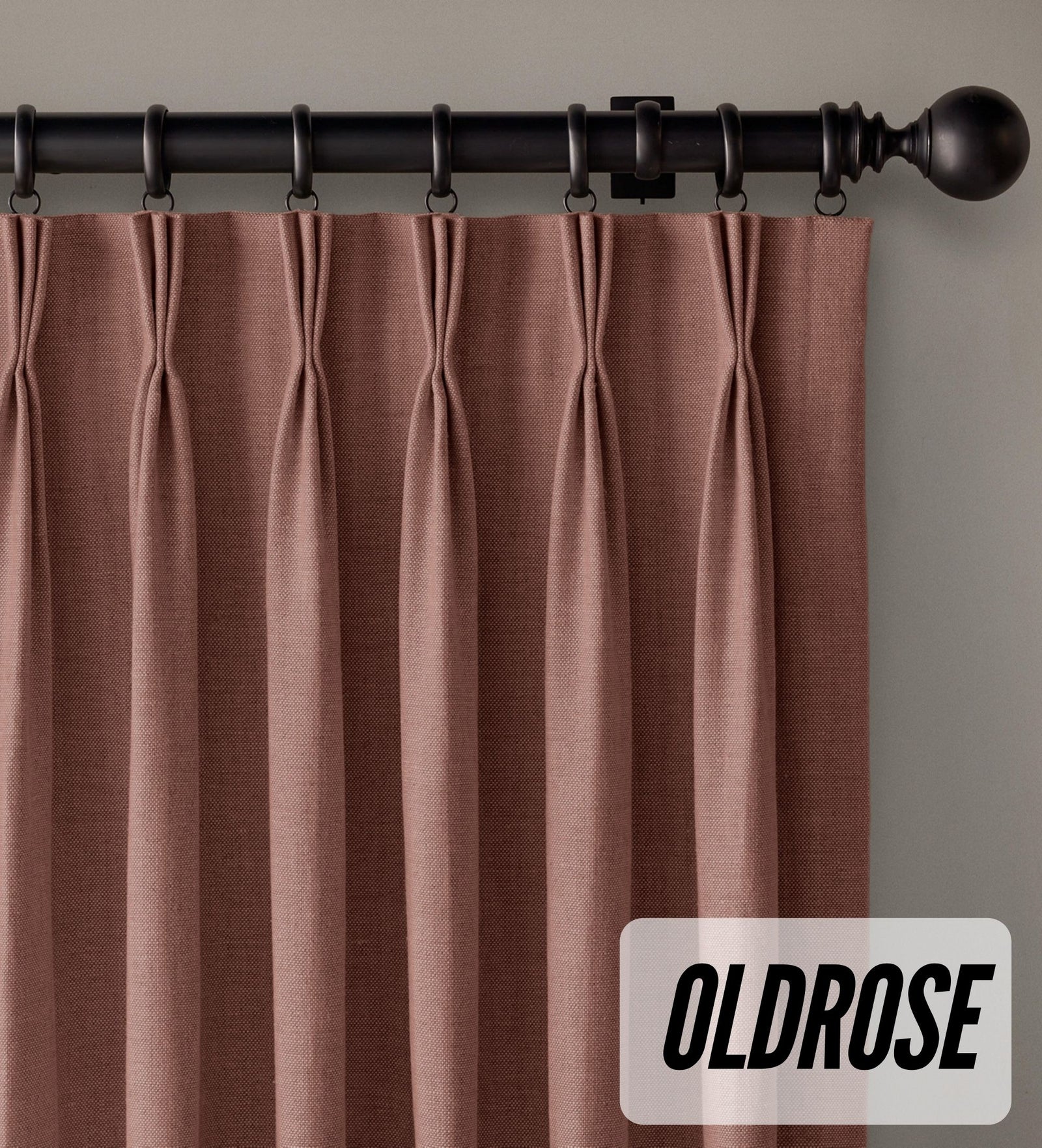 Organic Cotton Curtains | Triple Pinch Pleated | Standard & Made to Measure | Thermal Blackout