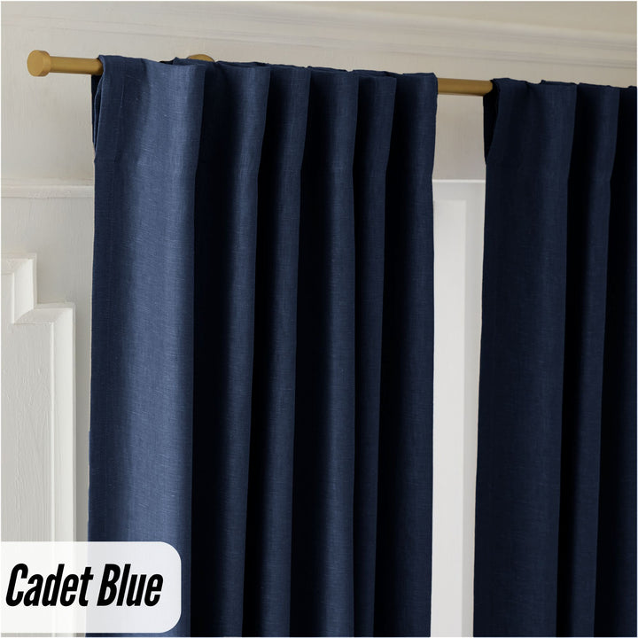 Organic Hemp Curtains - Blackout & Light Filtering | GOTS Certified | Single or Pair