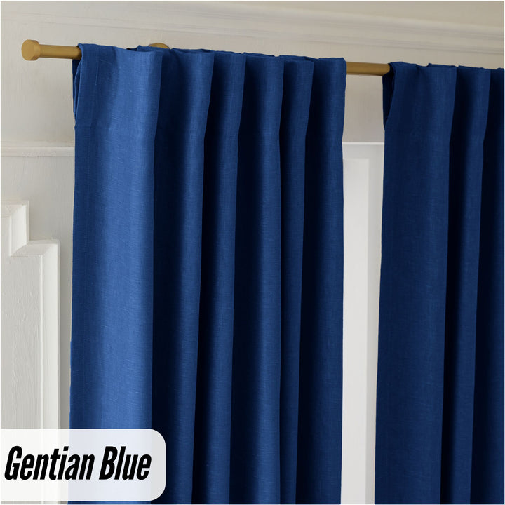Organic Hemp Curtains - Blackout & Light Filtering | GOTS Certified | Single or Pair