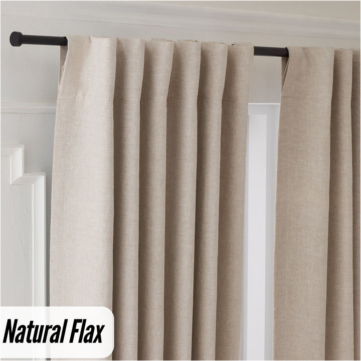 Organic Hemp Curtains - Blackout & Light Filtering | GOTS Certified | Single or Pair