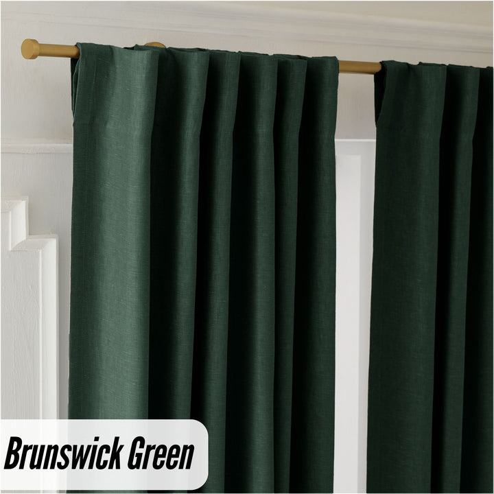 Organic Hemp Curtains - Blackout & Light Filtering | GOTS Certified | Single or Pair