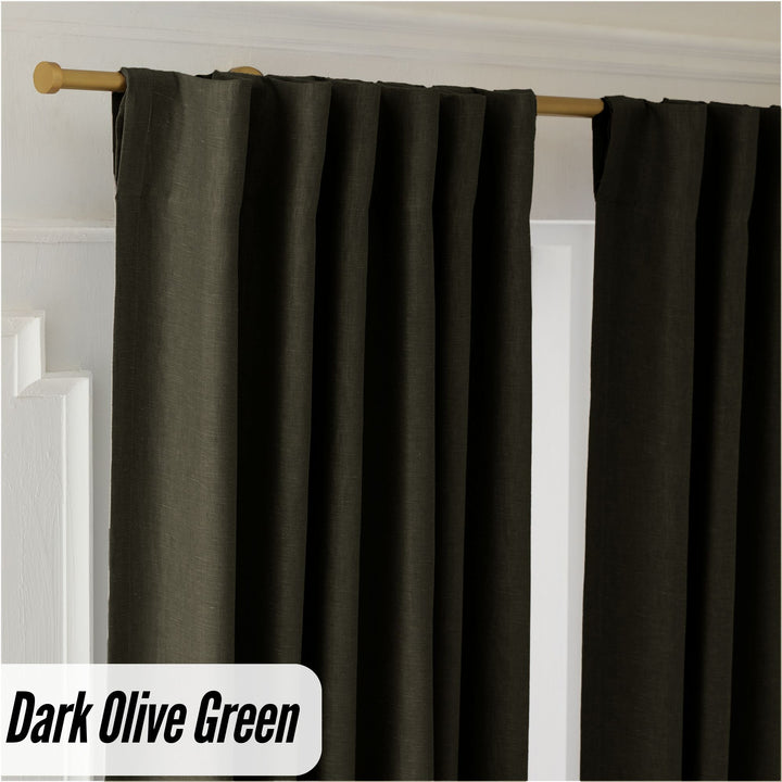 Organic Hemp Curtains - Blackout & Light Filtering | GOTS Certified | Single or Pair