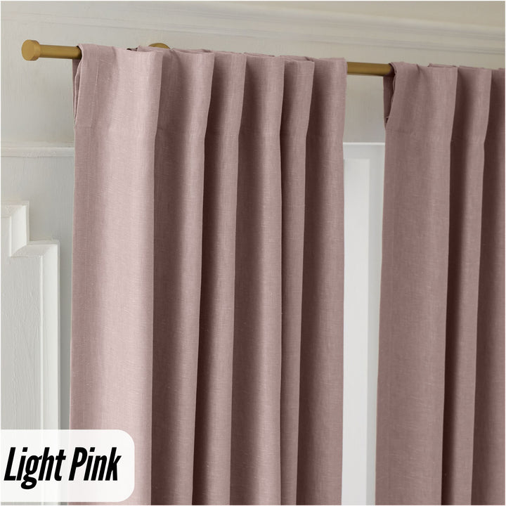 Organic Hemp Curtains - Blackout & Light Filtering | GOTS Certified | Single or Pair
