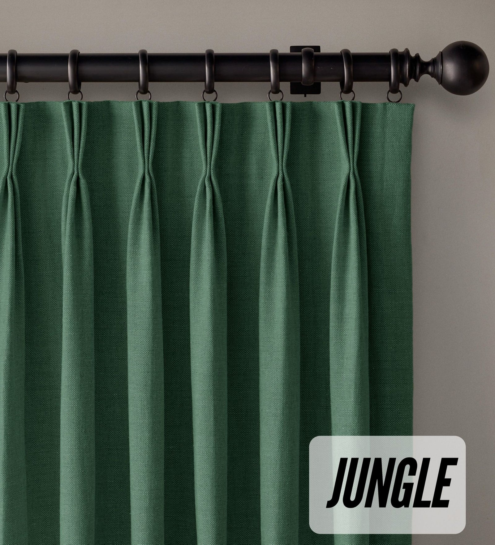 Organic Cotton Curtains | Triple Pinch Pleated | Standard & Made to Measure | Thermal Blackout
