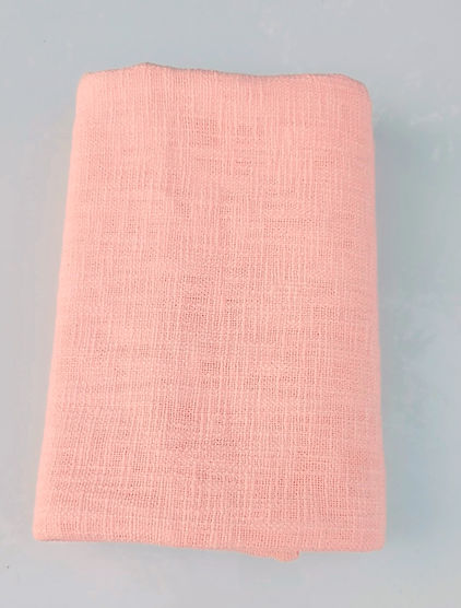 Organic Cotton Textured Tablecloth | Peach | 2-10 Seater