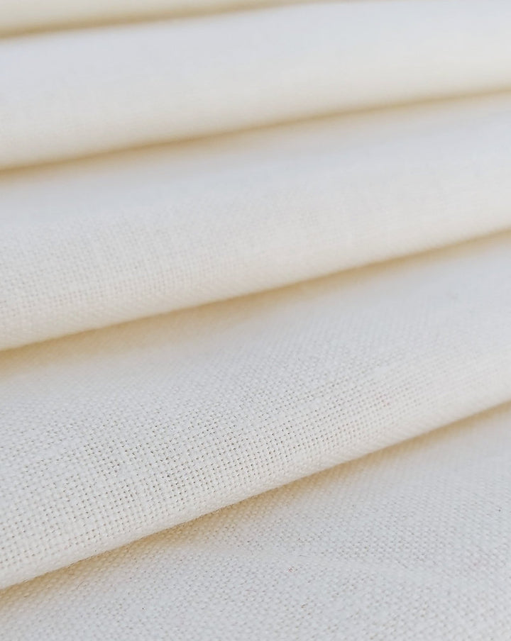Natural Linen Table Runner | Off-White | Textured Weave | 92-305cm