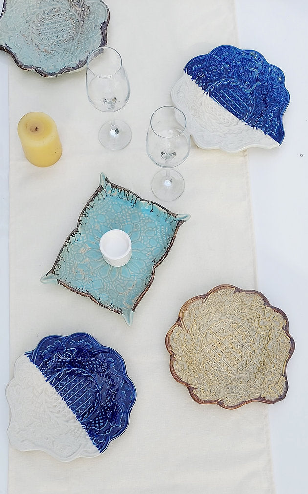 Natural Linen Table Runner | Off-White | Textured Weave | 92-305cm