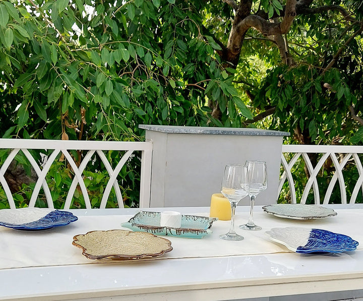 Natural Linen Table Runner | Off-White | Textured Weave | 92-305cm