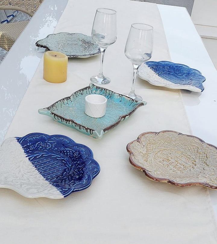 Natural Linen Table Runner | Off-White | Textured Weave | 92-305cm