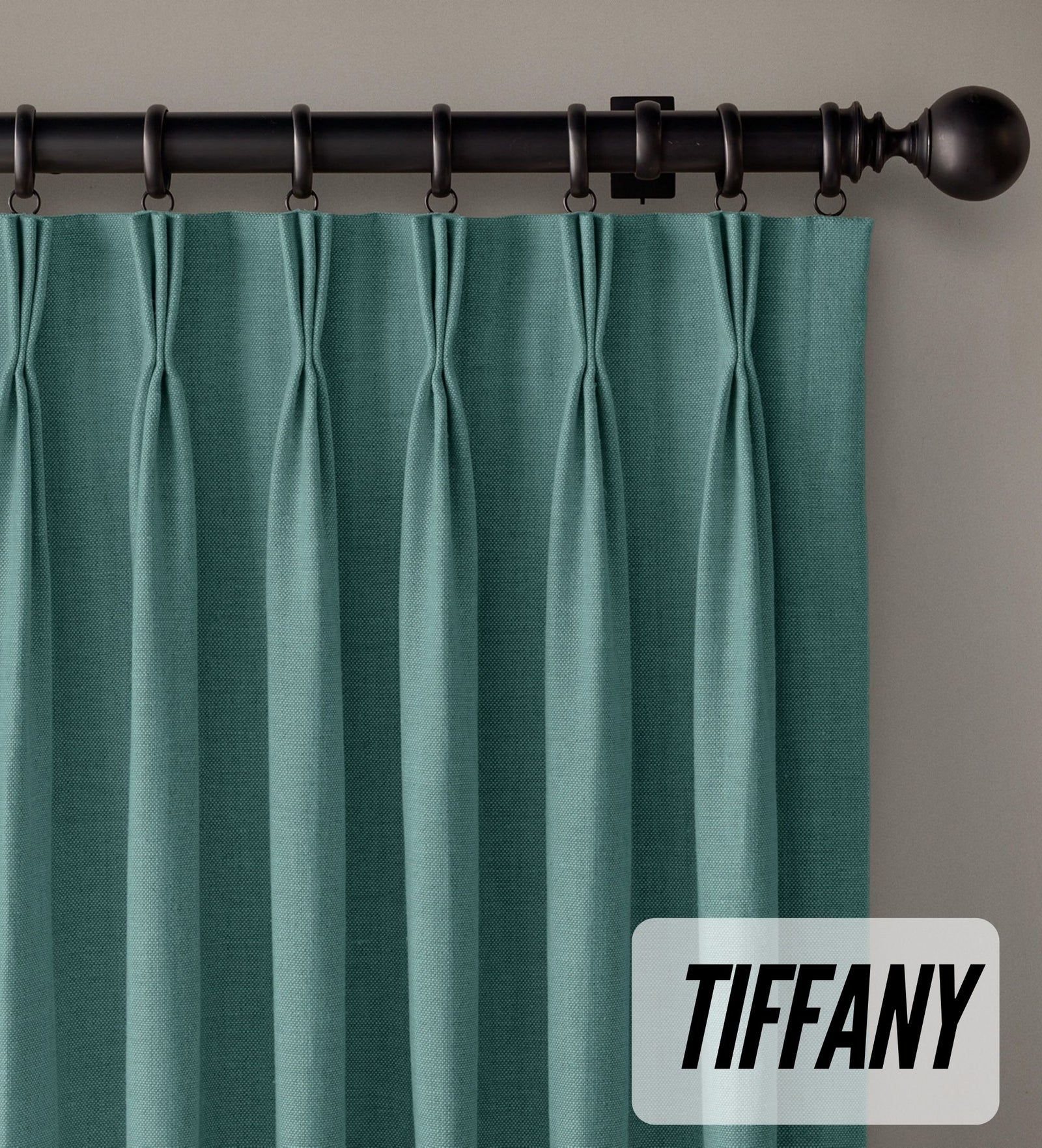 Organic Cotton Curtains | Triple Pinch Pleated | Standard & Made to Measure | Thermal Blackout