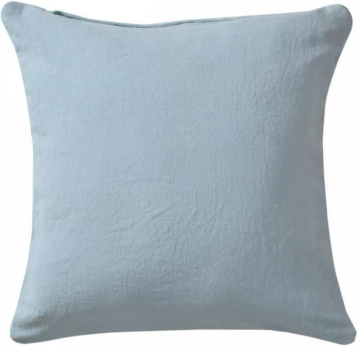 Textured Cushion Cover with Diamond Pattern | 40x40cm | Blue | Tufted Cotton | Handmade