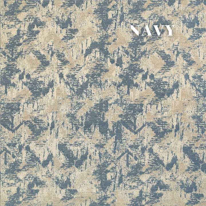 Textured Luxury Abstract Jacquard Cotton Curtains - Light Filtering or Blackout Window Drapes