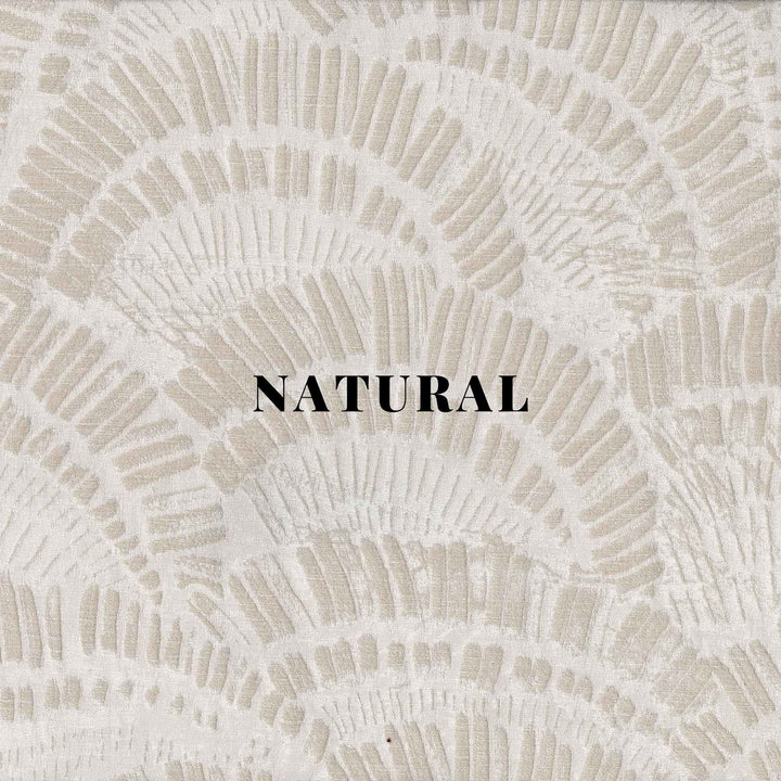 Textured Linen Curtains with Boho Pattern | 4 Colours | Pinch Pleated | Size & Liner Options