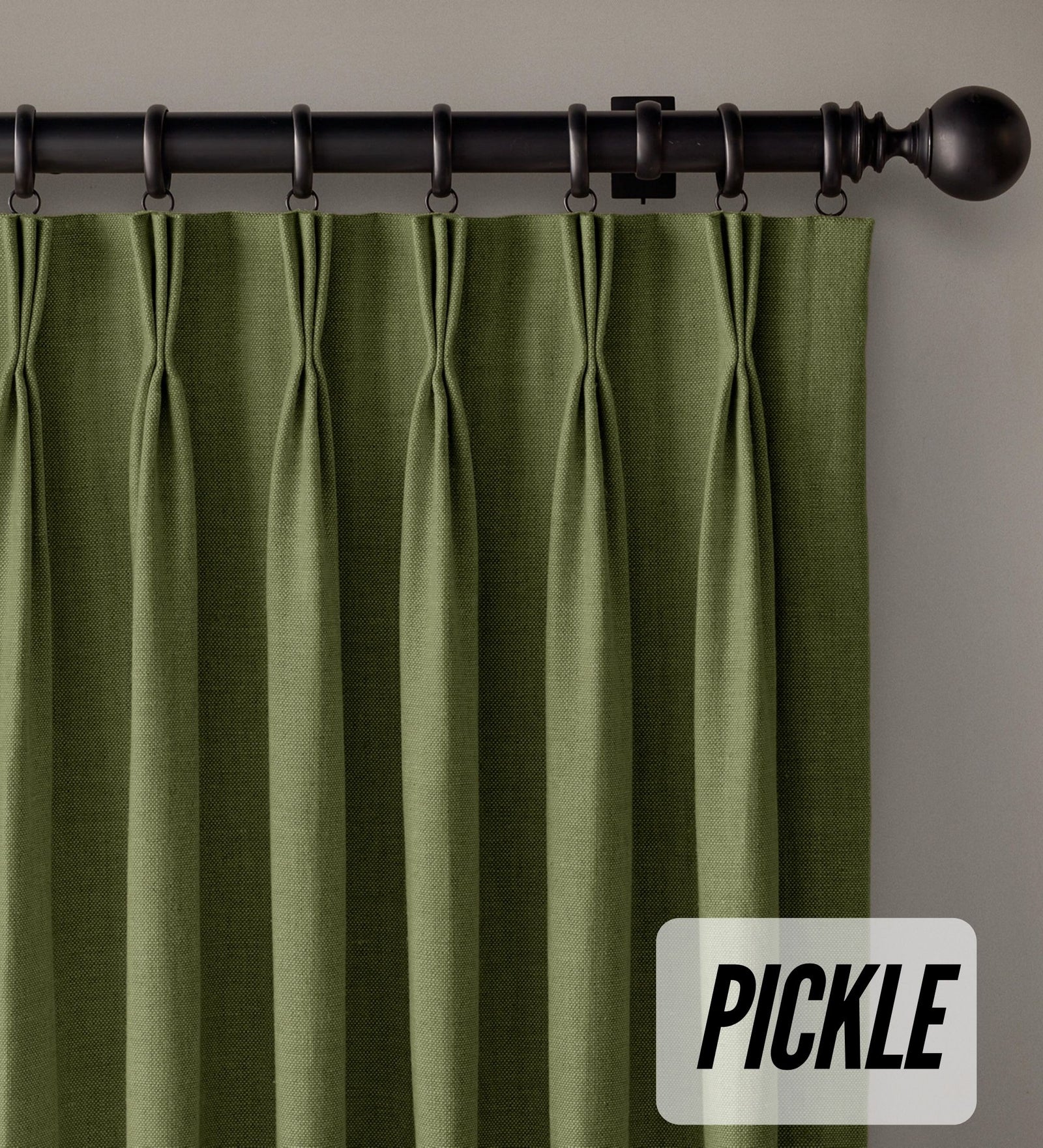 Organic Cotton Curtains | Triple Pinch Pleated | Standard & Made to Measure | Thermal Blackout