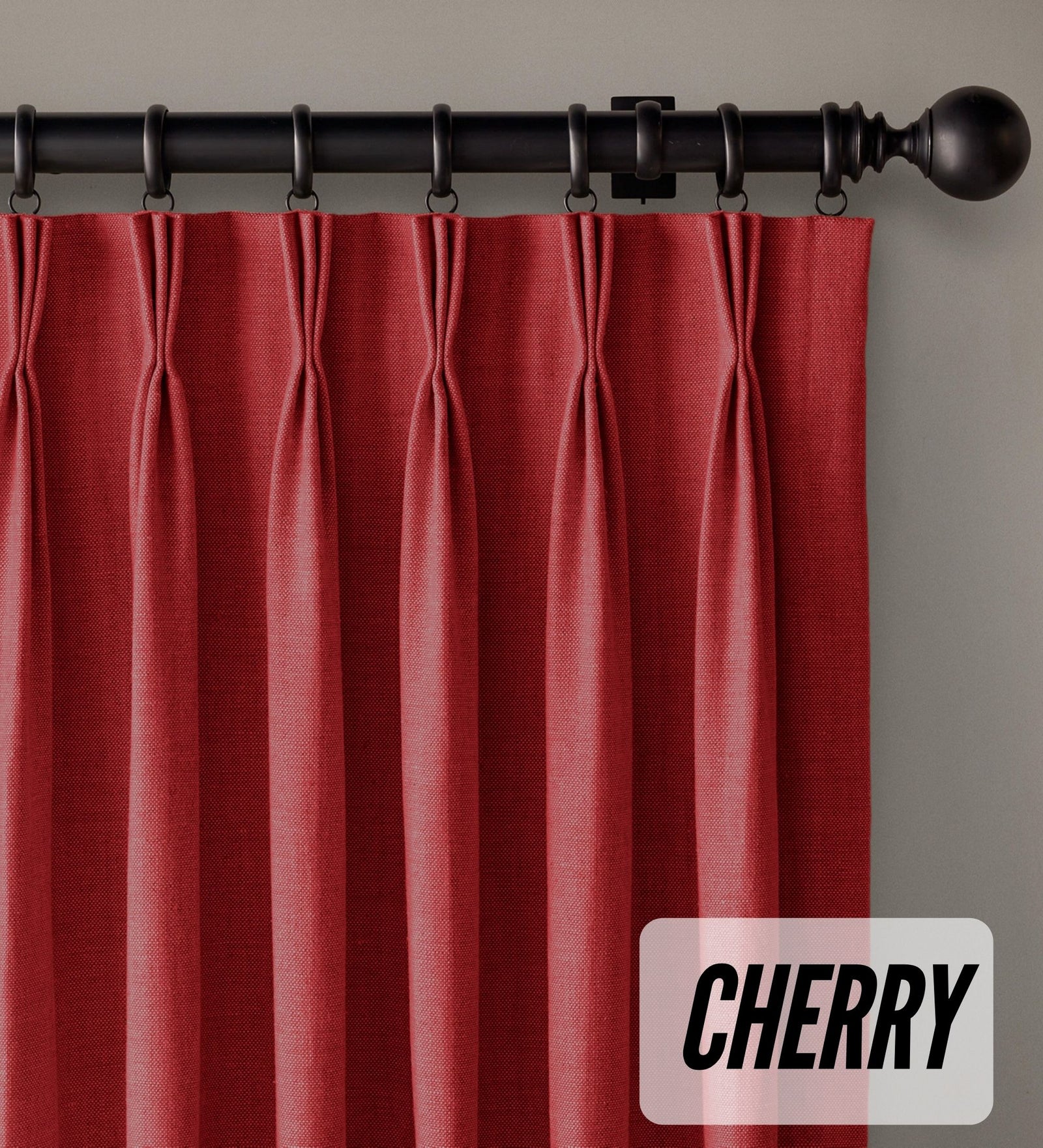 Organic Cotton Curtains | Triple Pinch Pleated | Standard & Made to Measure | Thermal Blackout