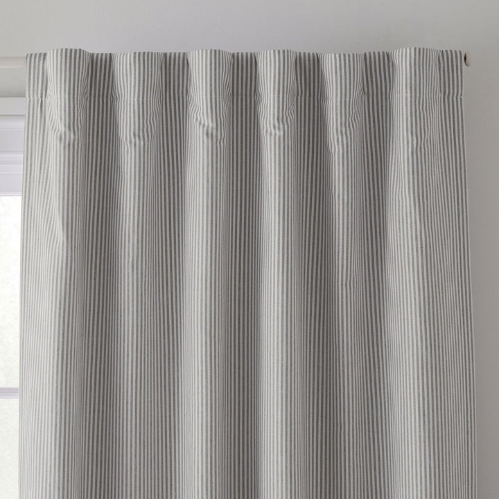 Oxford Stripe Linen Curtains | Standard & Made to Measure | Light Filtering or Blackout Liners