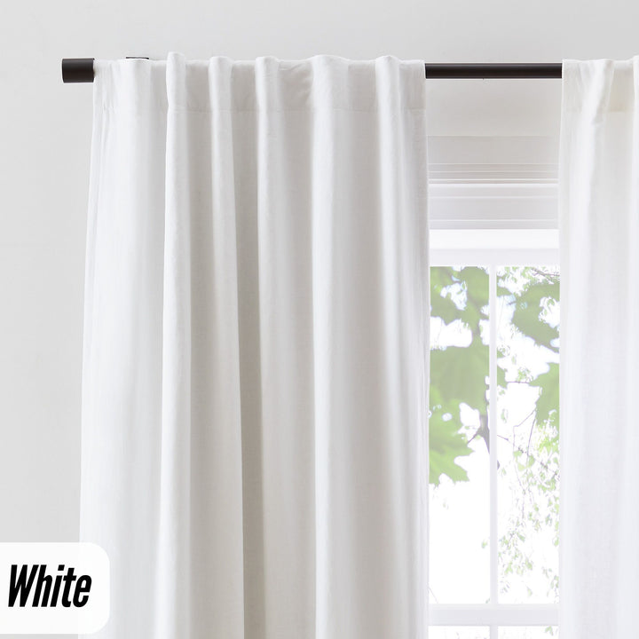 Organic Hemp Curtains - Blackout & Light Filtering | GOTS Certified | Single or Pair