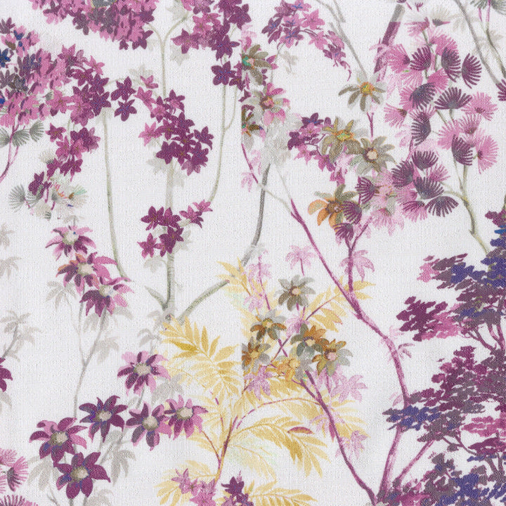 Luxury Pure Linen Floral Hand Painted Blackout Curtains - Farmhouse Style Drapes