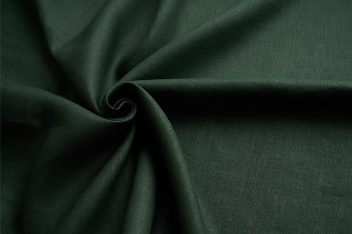 Organic Hemp Fabric - Dark Green | 170gsm | Curtains, Clothing & More