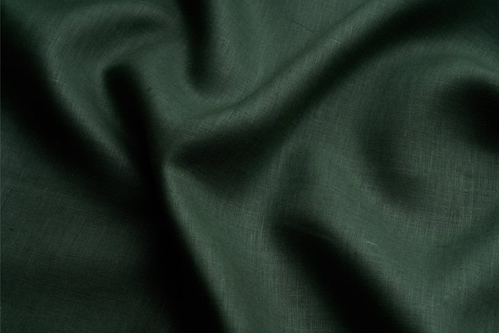 Organic Hemp Fabric - Dark Green | 170gsm | Curtains, Clothing & More