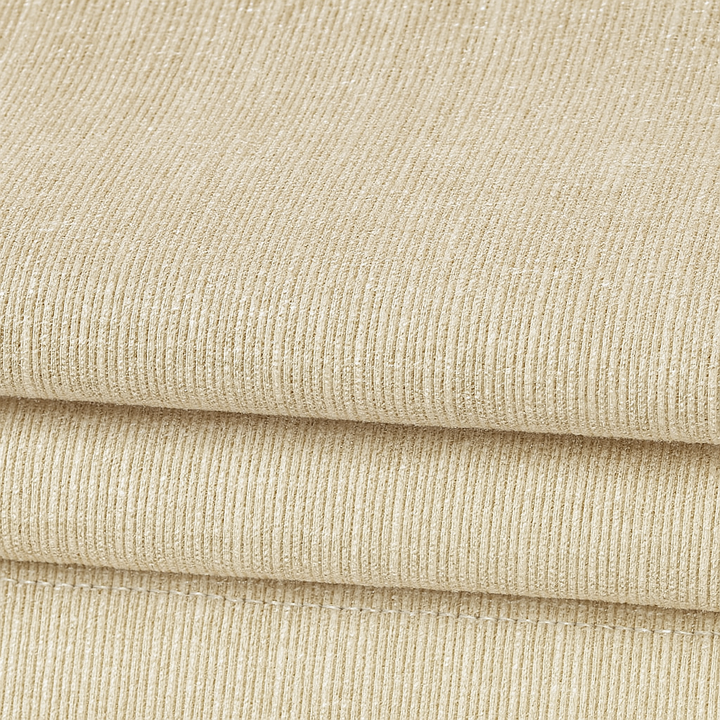 Organic Textured Linen-Cotton Corded Roman Blind – Custom Sizes, Light-Filtering or 100 % Blackout Liner | Inside & Outside Recess Fit | 8 Colours