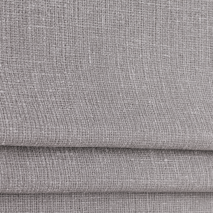 Organic Textured Linen-Cotton Corded Roman Blind – Custom Sizes, Light-Filtering or 100 % Blackout Liner | Inside & Outside Recess Fit | 8 Colours