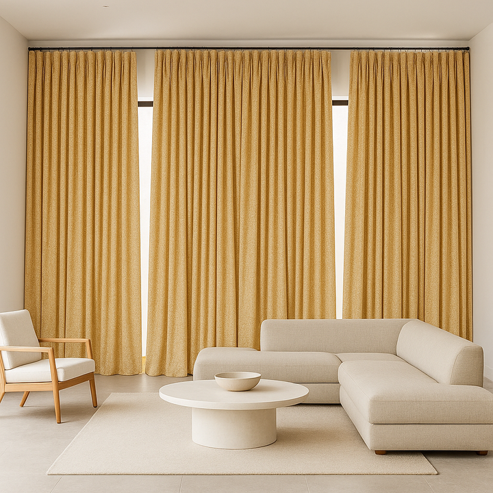 Geometric Jacquard Pure Linen Curtains – Blackout or Light-Filtering | Made-to-Measure | 8 Colours