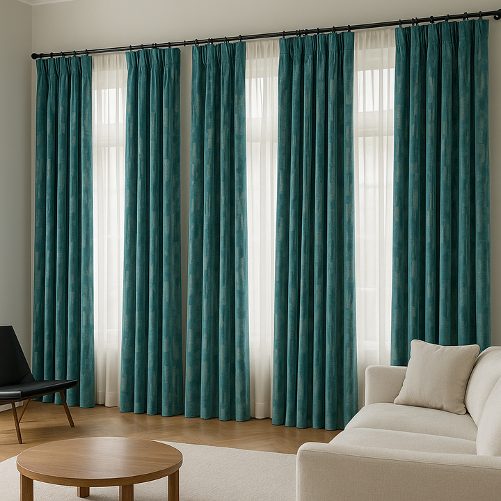 Luxury Velvet Curtains with Textured Abstract Bark Pattern – Custom Sizes – Light Filtering or 100% Blackout – 8 Colours – Rod or Track Compatible – OEKO-TEX Certified – Single or Pair