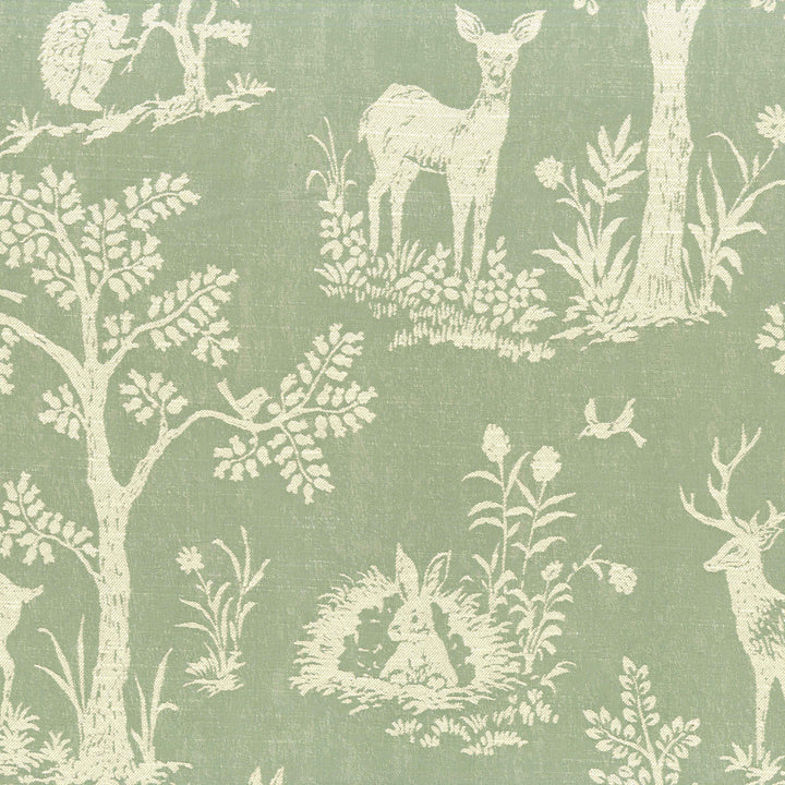 Woodland Sage Green Pure Linen Roman Blind – Made-to-Measure | Light-Filtering & Blackout Options | Kids’ Bedroom & Nursery