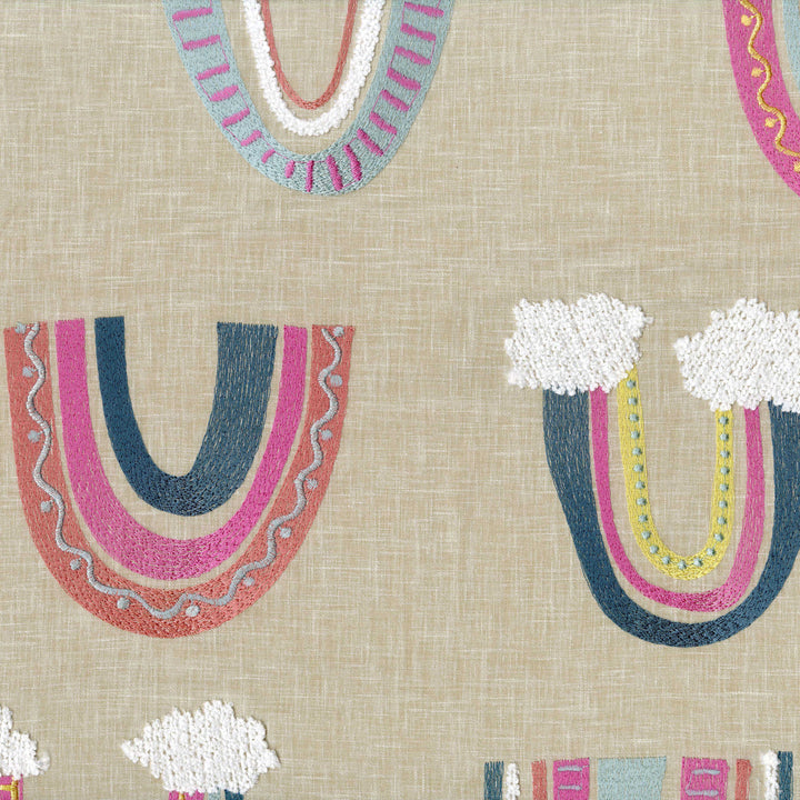Colour-Pop Rainbow Pure Linen Roman Blind – Made-to-Measure Kids & Nursery | Light-Filter or Blackout