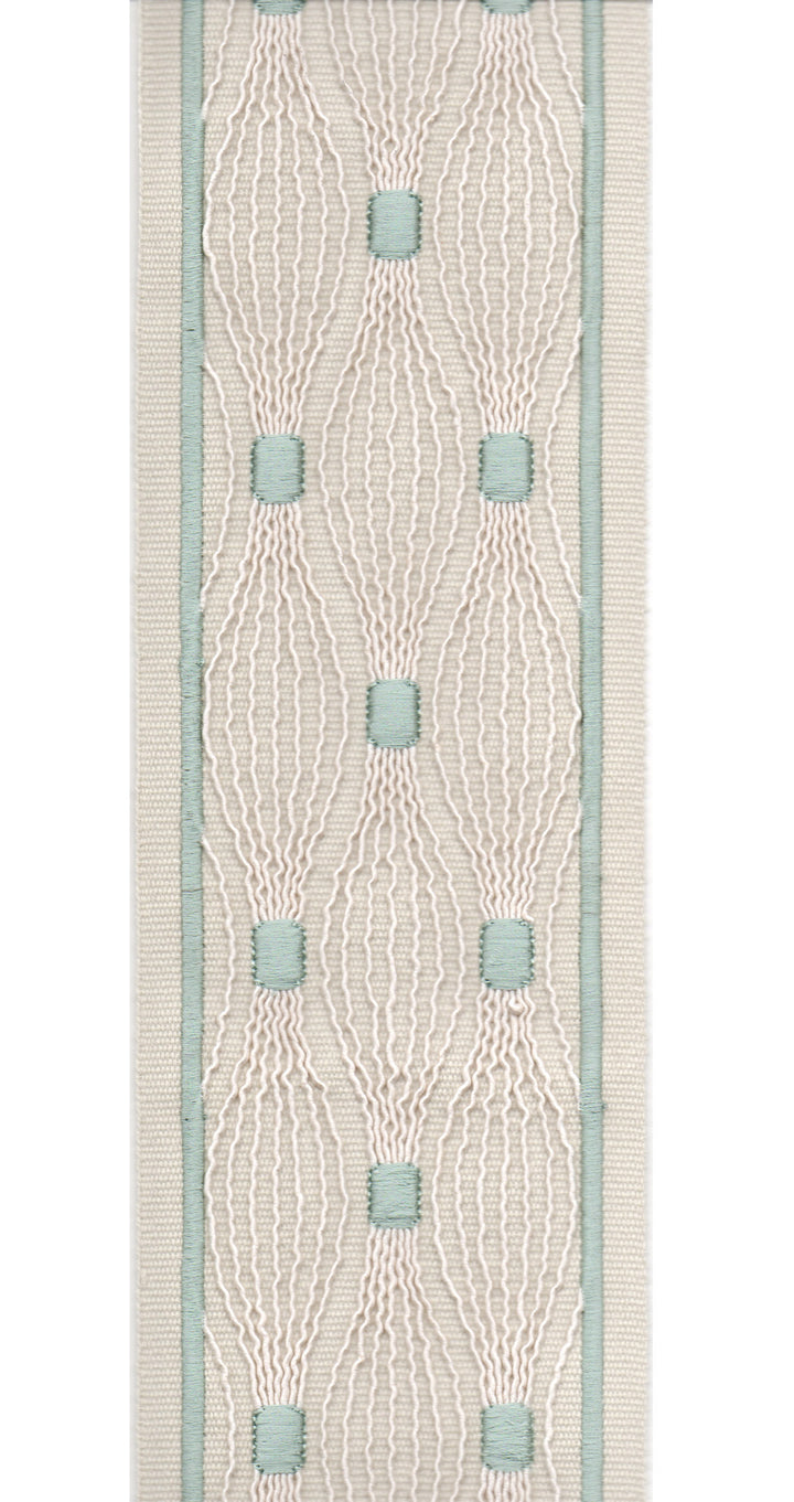 Embroidered Lace Trim | 10cm Wide Cotton Canvas | Delicate Openwork Pattern | Curtain, Cushion & Craft Trimming by the Metre Taupe Spa