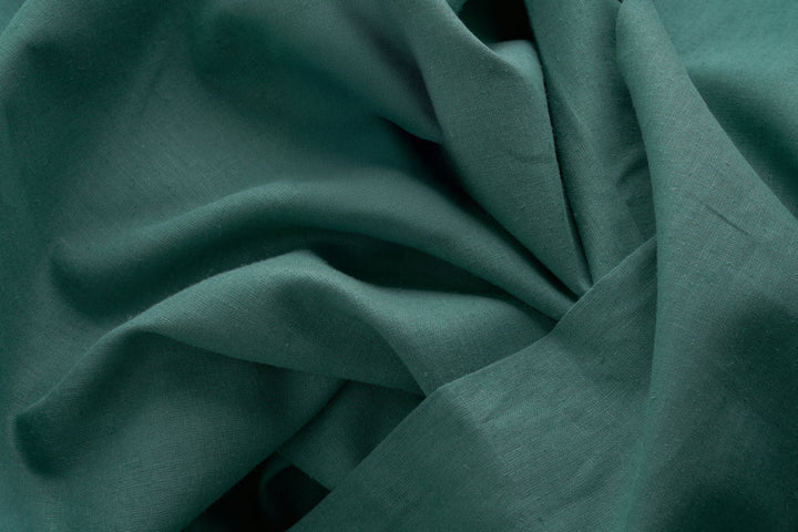 Teal Organic Hemp Fabric | 155gsm | Extra Wide (254cm) | GOTS Certified