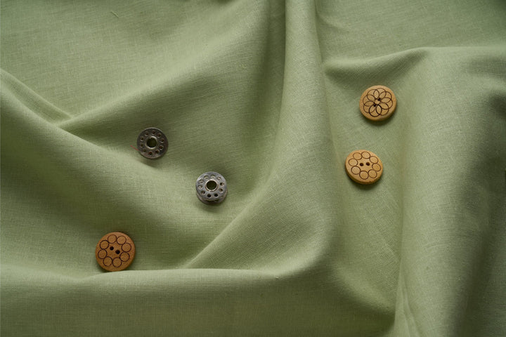 Extra Wide Width Hemp Fabric | 254cm | Pista Green | 170gsm | Curtain Fabric, Apparel Fabric