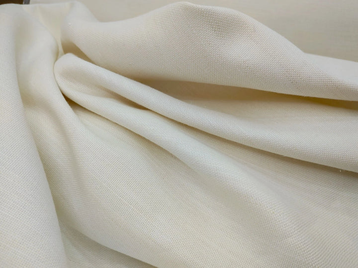 Organic Hemp Fabric - Off White | 240gsm | 147cm | GOTS Certified | Perfect for Curtains, Upholstery & Clothing
