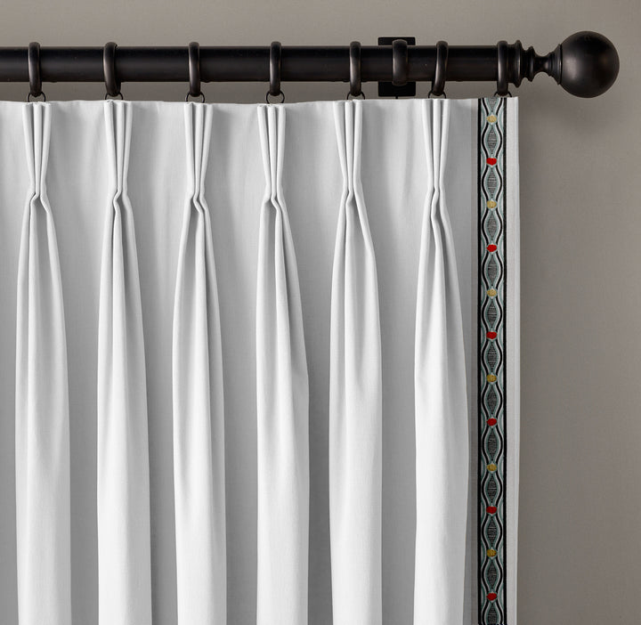 Wavy Pattern Cotton Canvas Trim | 2.5 Inch / 6.35cm Detailed Border Tape | By The Metre