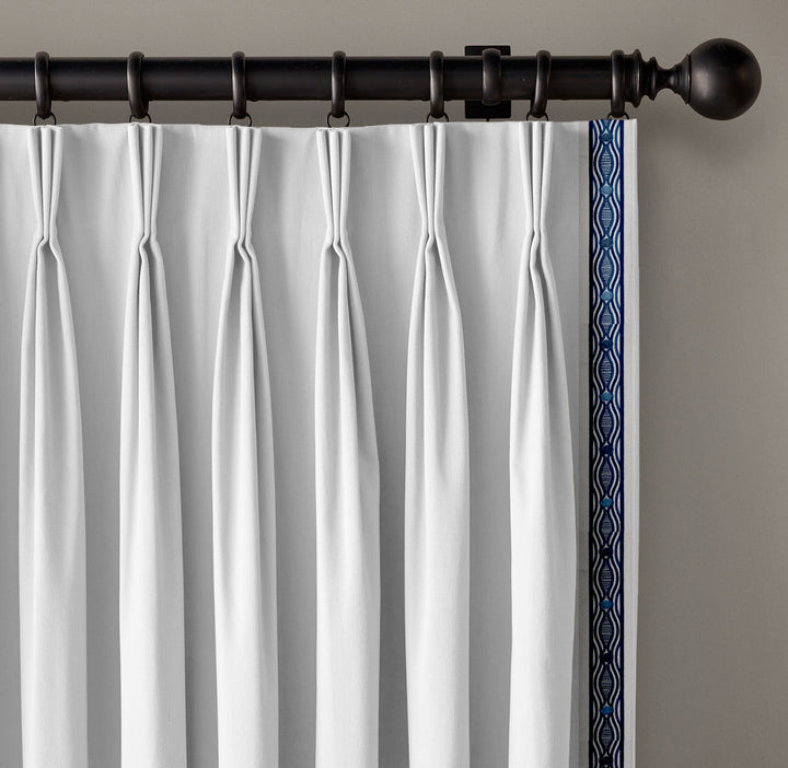 Wavy Pattern Cotton Canvas Trim | 2.5 Inch / 6.35cm Detailed Border Tape | By The Metre