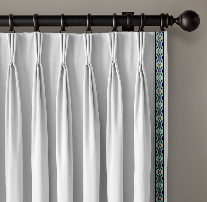 Wavy Pattern Cotton Canvas Trim | 2.5 Inch / 6.35cm Detailed Border Tape | By The Metre