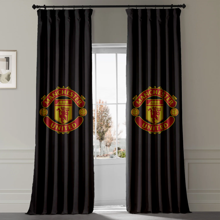 Manchester United FC Curtains | Eyelet, Rod Pocket & Blackout Linings | Licensed Merchandise