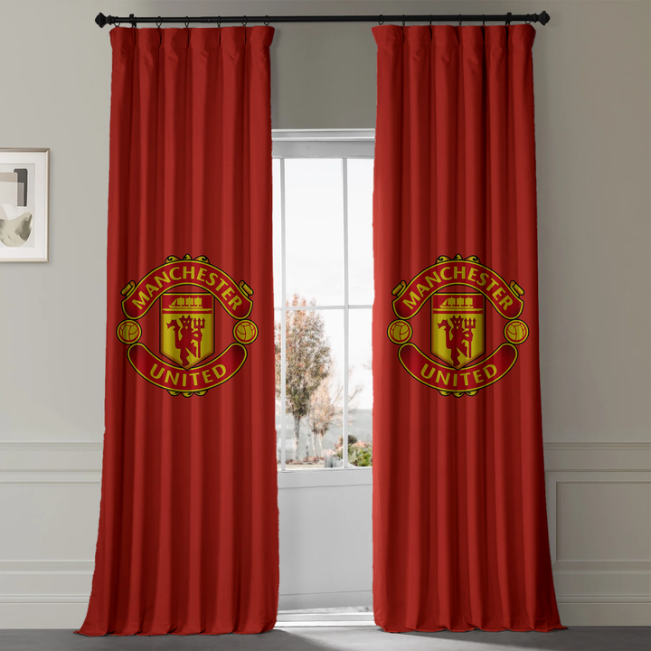 Manchester United FC Curtains | Eyelet, Rod Pocket & Blackout Linings | Licensed Merchandise